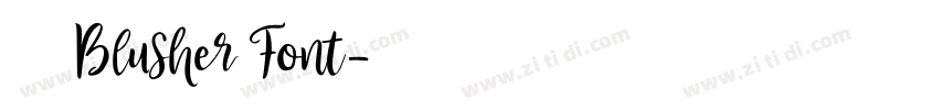 免费获取 Blusher Font字体转换
